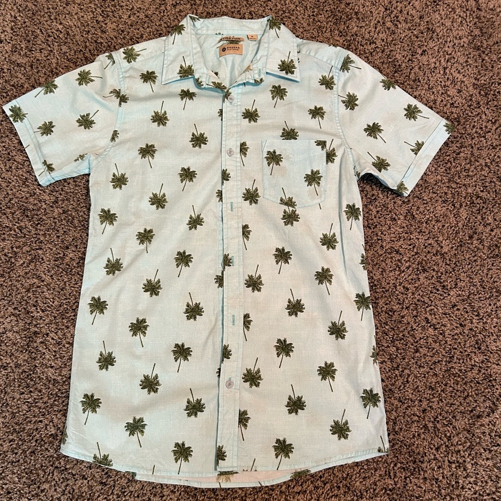 Men’s HAGGAR Stretch Hawaiian Shirt Size Medium!
